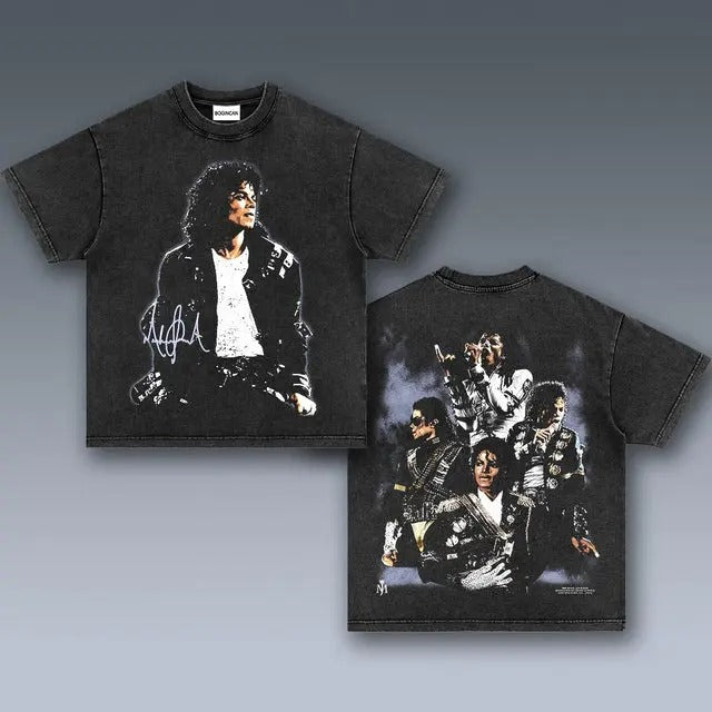 VINTAGE MICHAEL JACKSON 8.7 - Adult & Kids T-Shirts, Sweatshirts & Hoodies apparel design preview 1