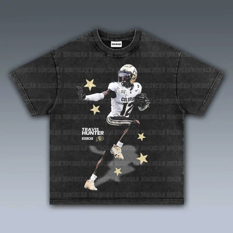 VINTAGE TRAVIS HUNTER 12.27 Soft Comfortable - Adult & Kids T-Shirts, Sweatshirts & Hoodies apparel design preview 1