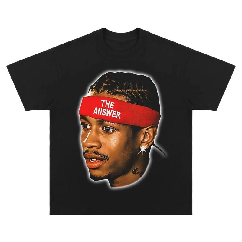 VINTAGE ANSWER& ALLEN IVERSON - Adult & Kids T-Shirts, Sweatshirts & Hoodies apparel design preview 1