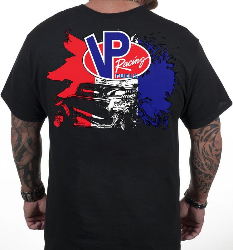 VP Racing Patriotic 2 Sides Vintage Hot Rod Muscle - Adult & Kids T-Shirts, Sweatshirts & Hoodies apparel design preview 1