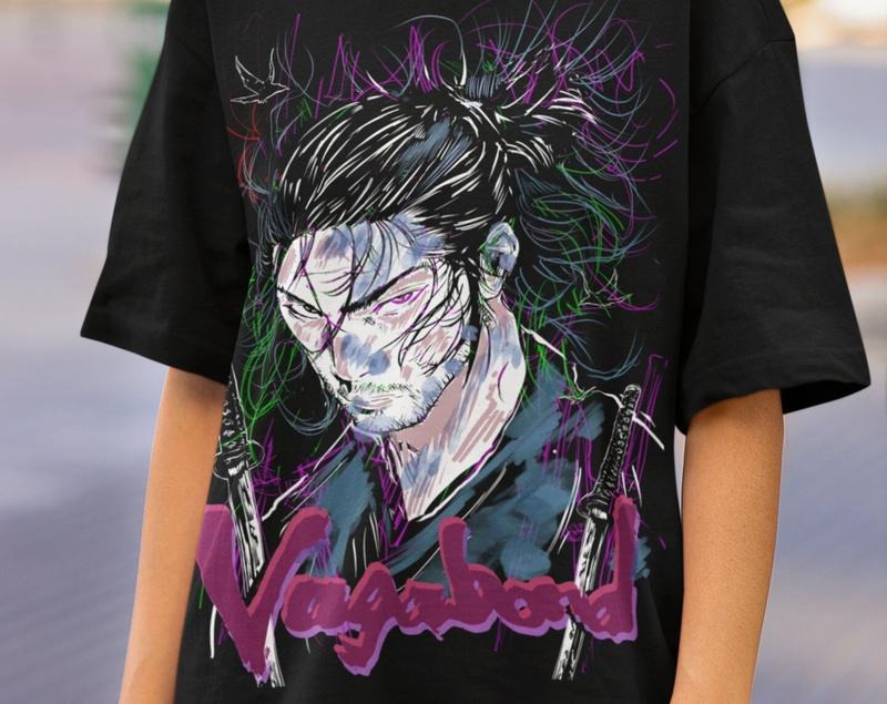 Vagabond Musashi Miyamoto Matahachi Honiden Anime - Adult & Kids T-Shirts, Sweatshirts & Hoodies apparel design preview 1