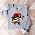 Valentine Bass Fishing - Adult & Kids T-Shirts, Sweatshirts & Hoodies apparel design preview 1