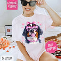 Valentine Bernese Mountain Dog Comfort Colors Cute - Adult & Kids T-Shirts, Sweatshirts & Hoodies apparel design preview 1