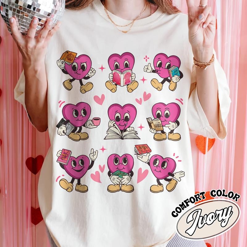 Valentine Book Lover Bookish All Booked Valentines - Adult & Kids T-Shirts, Sweatshirts & Hoodies apparel design preview 1