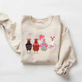 Valentine Chickens Farm Animals Chicken Lover Farmer - Adult & Kids T-Shirts, Sweatshirts & Hoodies apparel design preview 1