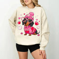 Valentine Dachshund Dog Sausage Love Themed Weiner - Adult & Kids T-Shirts, Sweatshirts & Hoodies apparel design preview 1