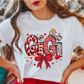 Valentine Gigi Coquette Grandmother Nana Present Bow - Adult & Kids T-Shirts, Sweatshirts & Hoodies apparel design preview 1