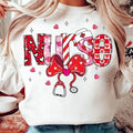 Valentine Nurse Coquette Bow Cupids Favorite - Adult & Kids T-Shirts, Sweatshirts & Hoodies apparel design preview 1