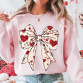 Heart Coquette Bow Retro Valentine - Adult & Kids T-Shirts, Sweatshirts & Hoodies apparel design preview 1