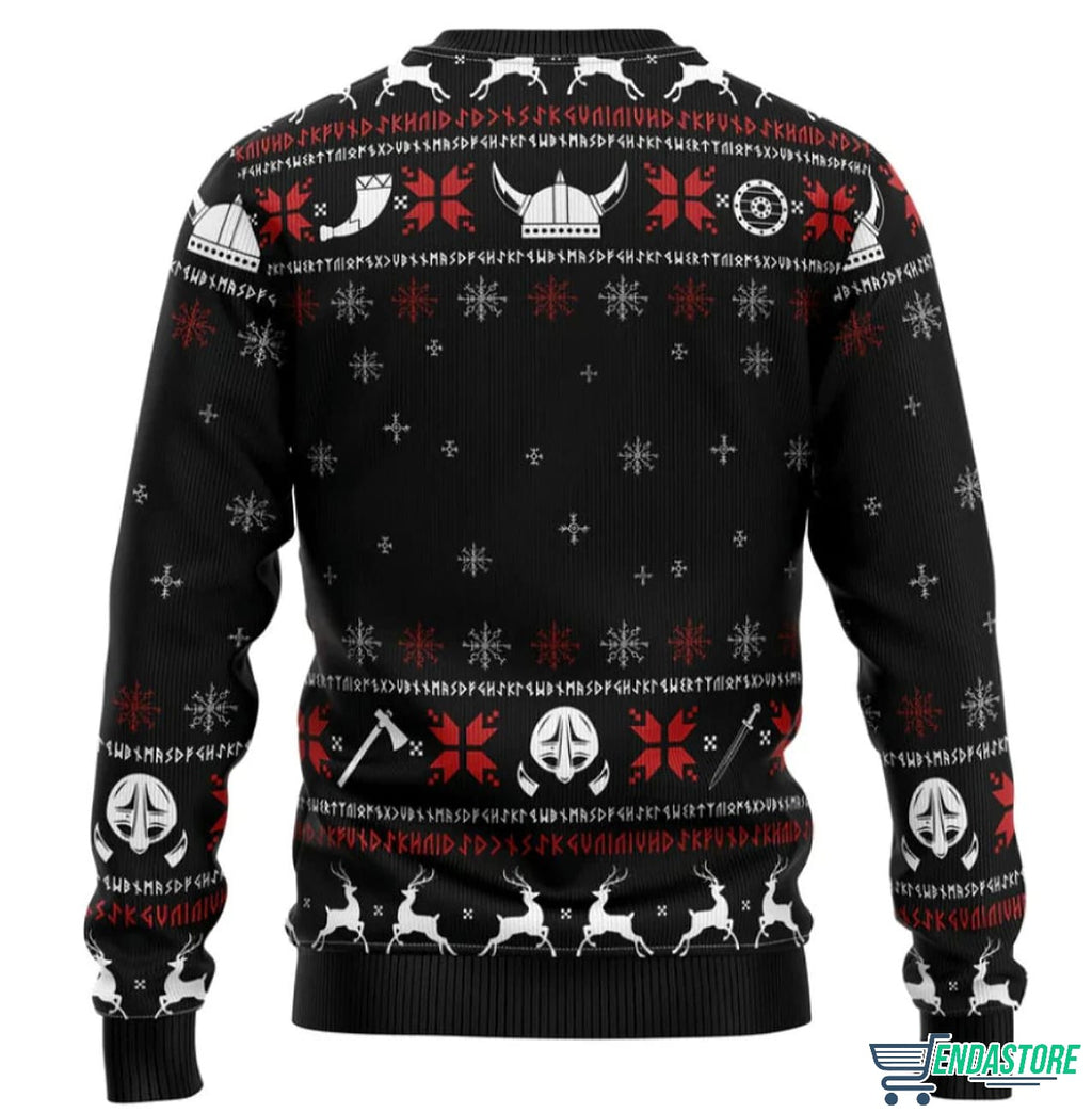 Valhalla Viking 3D Ugly Christmas Sweater - Holiday Gift product image 2