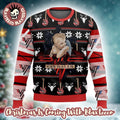 Van Halen 1984 Baby Angel Album Cover Art With Signature Guitar Pattern Knitted Ugly Christmas Sweater - Holiday Gift product image