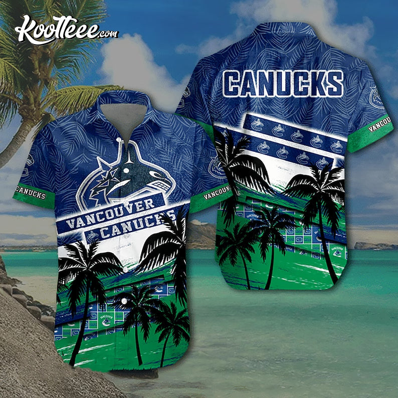 Vancouver Canucks NHL Hawaiian - Adult & Kids T-Shirts, Sweatshirts & Hoodies apparel design preview 1