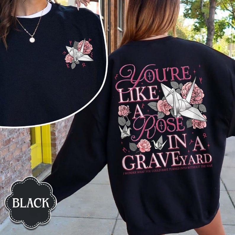 Vanessa Graveyard 2 Sides Dark Romantasy Reader Hp - Adult & Kids T-Shirts, Sweatshirts & Hoodies apparel design preview 1
