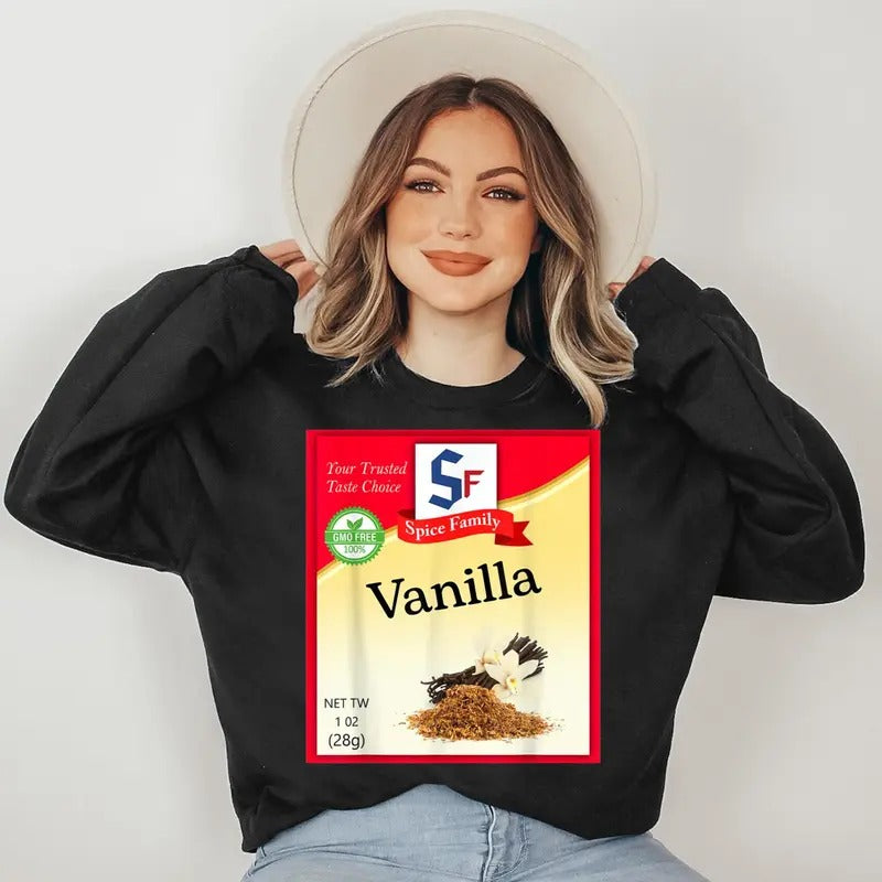 Vanilla Condiment Costume Spice Costumes - Adult & Kids T-Shirts, Sweatshirts & Hoodies apparel design preview 1