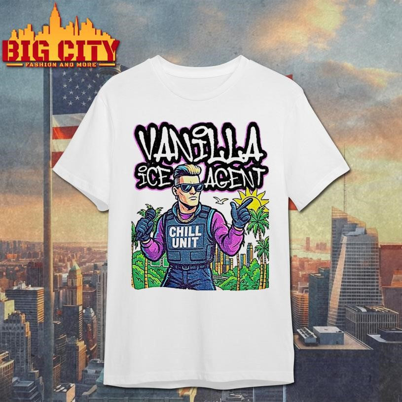 Vanilla Ice Agent Chill Unit Meme Pop Culture Parody - Adult & Kids T-Shirts, Sweatshirts & Hoodies apparel design preview 1