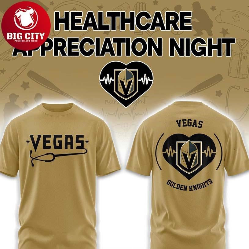Vegas Golden Knights Healthcare Appreciation x NHL - Adult & Kids T-Shirts, Sweatshirts & Hoodies apparel design preview 1