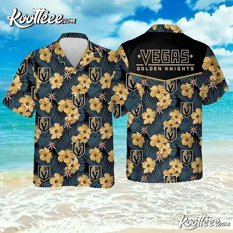Vegas Golden Knights Tropical Flower Hawaiian - Adult & Kids T-Shirts, Sweatshirts & Hoodies apparel design preview 1