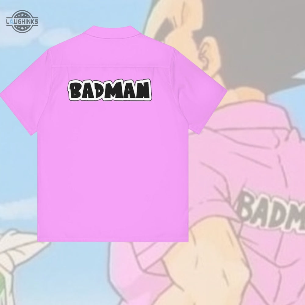 Vegeta Pink Badman Hawaiian And Shorts Outfit NEW - Adult & Kids T-Shirts, Sweatshirts & Hoodies apparel design preview 1