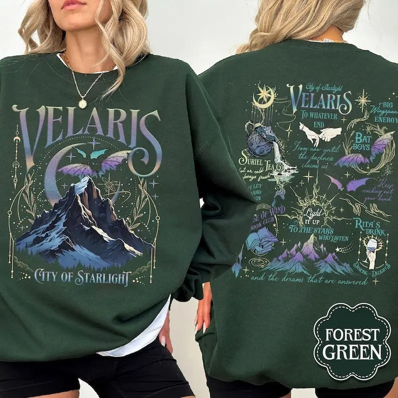 Velaris City Starlight Night Court Bookish Dreams - Adult & Kids T-Shirts, Sweatshirts & Hoodies apparel design preview 1