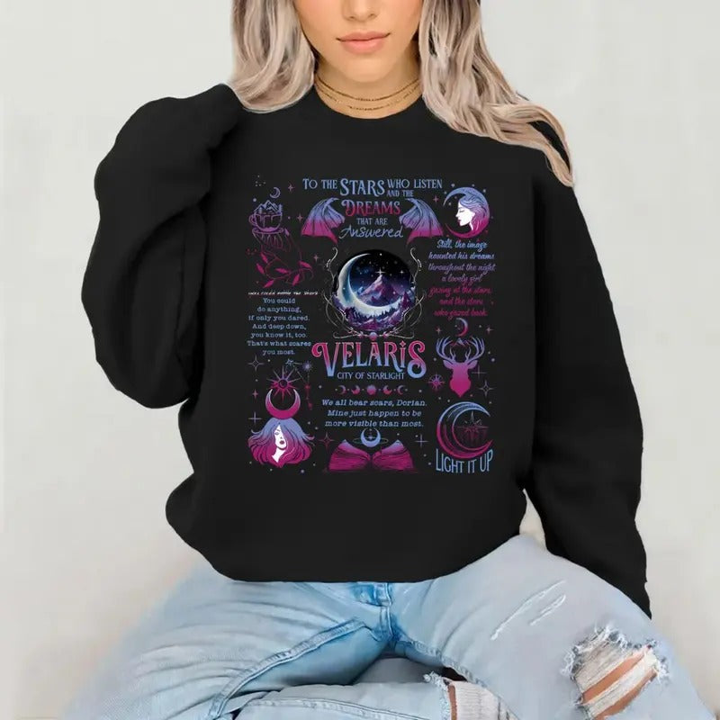 Velaris City Starlight Night Court Sjm Acotar - Adult & Kids T-Shirts, Sweatshirts & Hoodies apparel design preview 1