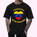 Venezuela En Mi CorazóN Latin Heart Cotton 100% Top - Adult & Kids T-Shirts, Sweatshirts & Hoodies apparel design preview 1