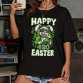 Ver 1 Happy 420 Easter Funny Smoking Bunny - Adult & Kids T-Shirts, Sweatshirts & Hoodies apparel design preview 1