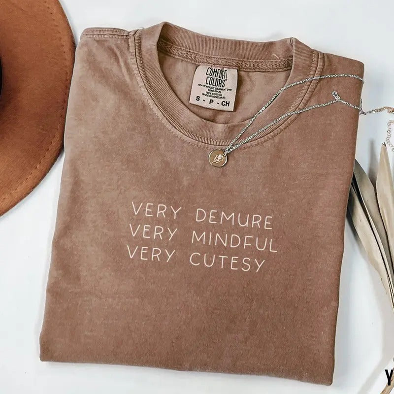 Very Demure Strong Trending Words - Adult & Kids T-Shirts, Sweatshirts & Hoodies apparel design preview 1