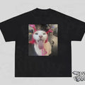 Very Freaky Cat Funny Licking Meme Silly Kitty - Adult & Kids T-Shirts, Sweatshirts & Hoodies apparel design preview 1