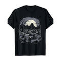 Vibrant Spooky Cemetery Print Fun Halloween Soft - Adult & Kids T-Shirts, Sweatshirts & Hoodies apparel design preview 1
