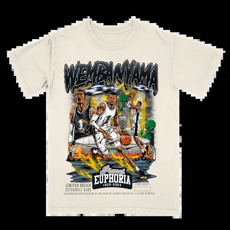 Victor Wembanyama V2 Vintage Soft Comfortable - Adult & Kids T-Shirts, Sweatshirts & Hoodies apparel design preview 1