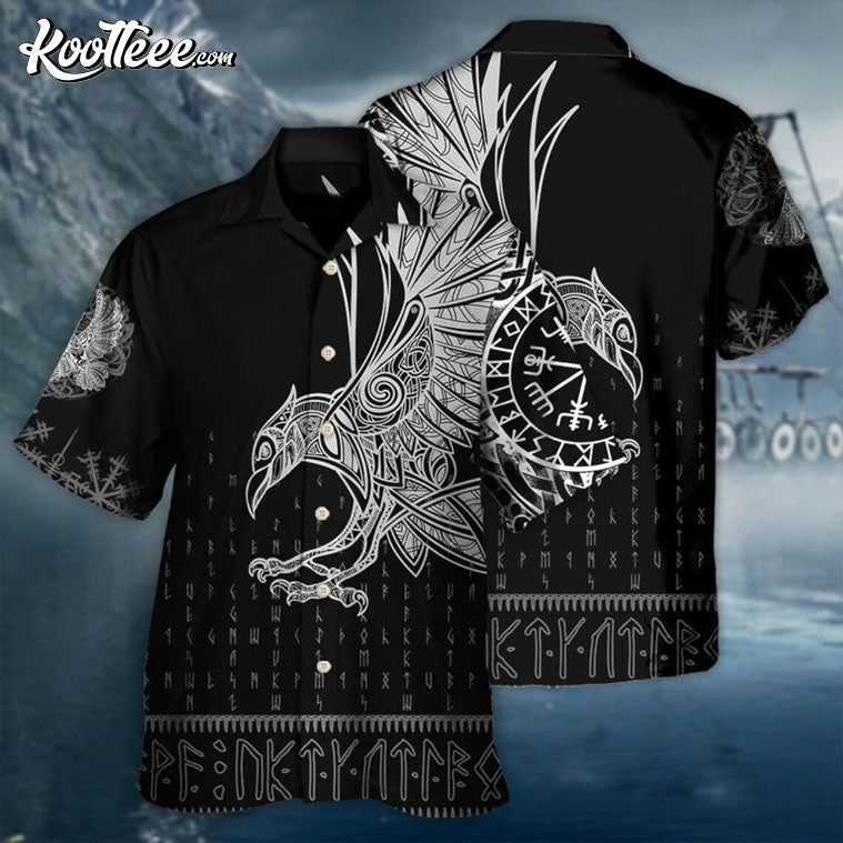 Viking Raven Odin Norse Mythology Hawaiian - Adult & Kids T-Shirts, Sweatshirts & Hoodies apparel design preview 1