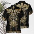 Viking Warrior Yellow Odin's Raven Hawaiian - Adult & Kids T-Shirts, Sweatshirts & Hoodies apparel design preview 1