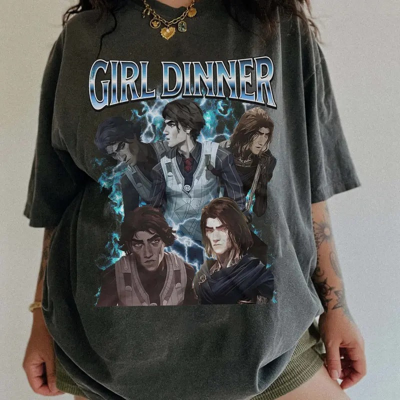 Viktok Arcane Girl Dinner Comfort Colors Y2K 90s - Adult & Kids T-Shirts, Sweatshirts & Hoodies apparel design preview 1