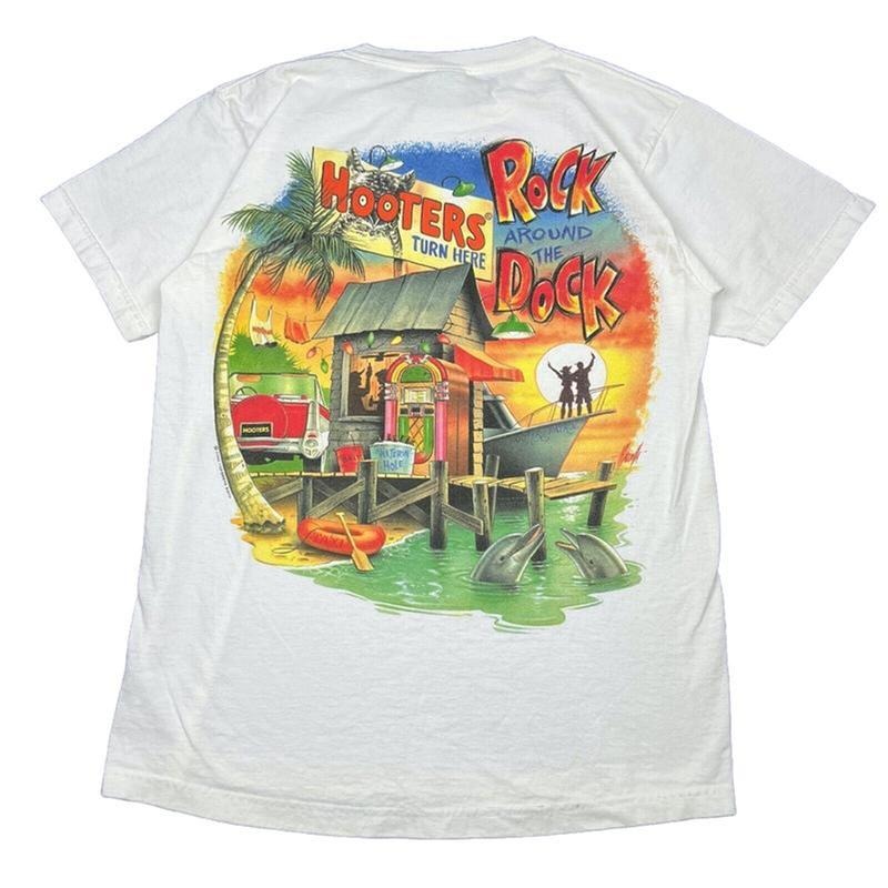 Vinatge Hooters Beach Florida - Adult & Kids T-Shirts, Sweatshirts & Hoodies apparel design preview 1