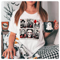 Vintage Tarot Cards Hallwoeen Jason Voorhees Michael - Adult & Kids T-Shirts, Sweatshirts & Hoodies apparel design preview 1