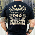 Vintage 1965 Legends Were Born Dad'S Perfect 59th - Adult & Kids T-Shirts, Sweatshirts & Hoodies apparel design preview 1