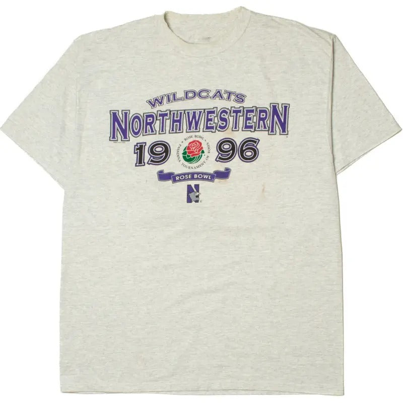 Vintage 1996 N0rthwestern Wildcats R0se Bowl Classic - Adult & Kids T-Shirts, Sweatshirts & Hoodies apparel design preview 1