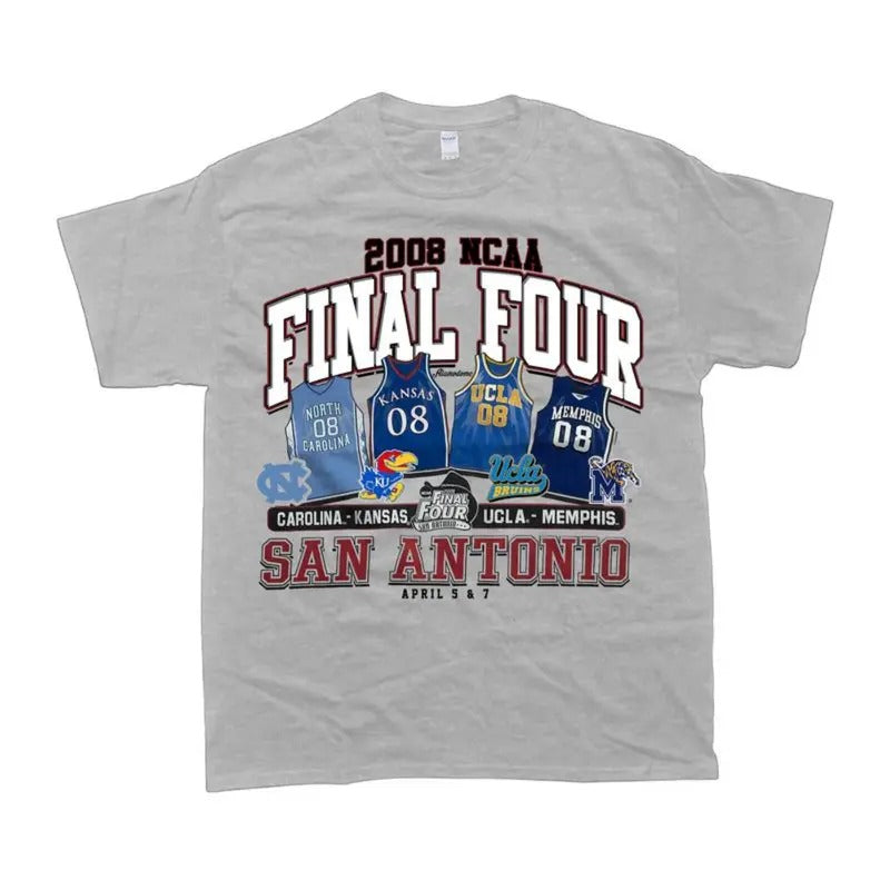 Vintage 2008 NCAA Final Four San Antonio - Adult & Kids T-Shirts, Sweatshirts & Hoodies apparel design preview 1
