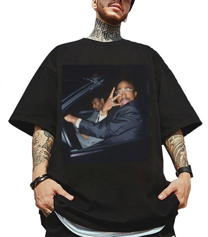 Vintage 2Pac 90s Tupac Shakur Bootleg Rapper Hip Hop - Adult & Kids T-Shirts, Sweatshirts & Hoodies apparel design preview 1