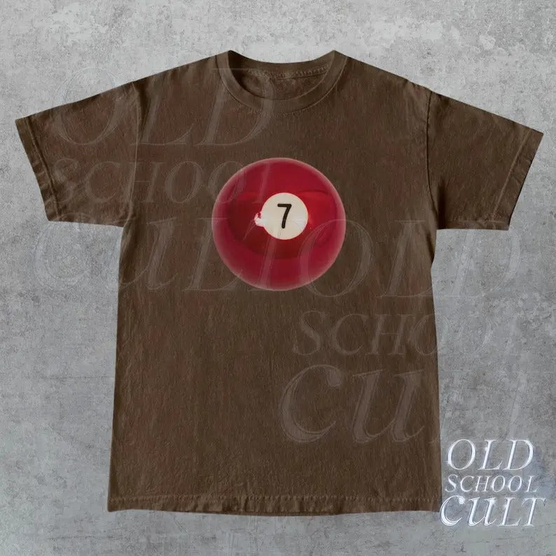 Vintage 7 Ball 90s Retro Billard Y2k Lucky Cool 80s - Adult & Kids T-Shirts, Sweatshirts & Hoodies apparel design preview 1