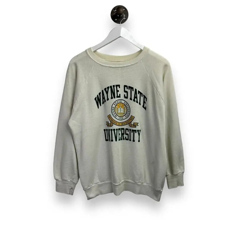 Vintage 80s Champion Wayne State University - Adult & Kids T-Shirts, Sweatshirts & Hoodies apparel design preview 1