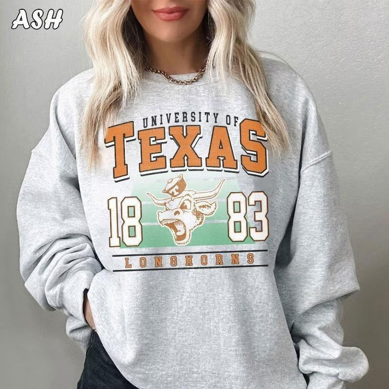 Vintage 90'S Texas Longhorns University NCAA Cotton - Adult & Kids T-Shirts, Sweatshirts & Hoodies apparel design preview 1