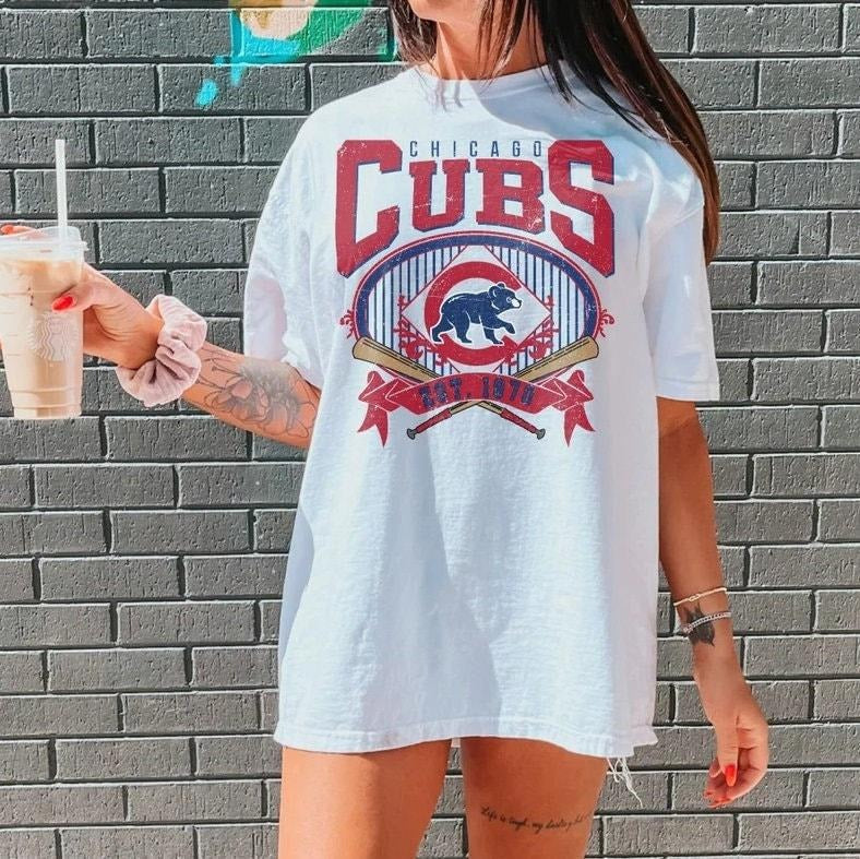 Vintage 90s Bootleg Chicago Baseball Best Price - Adult & Kids T-Shirts, Sweatshirts & Hoodies apparel design preview 1