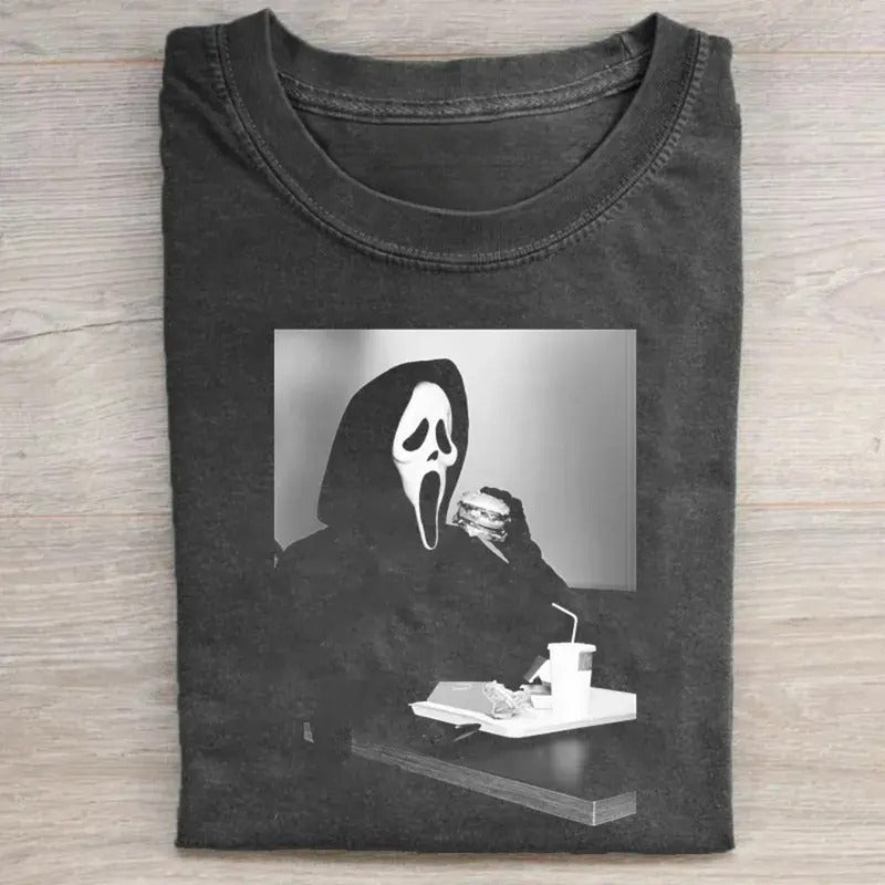 Vintage 90s Ghostface Scream Halloween Funny Horror - Adult & Kids T-Shirts, Sweatshirts & Hoodies apparel design preview 1