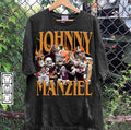 Vintage 90s Johnny Manziel Football American Man - Adult & Kids T-Shirts, Sweatshirts & Hoodies apparel design preview 1