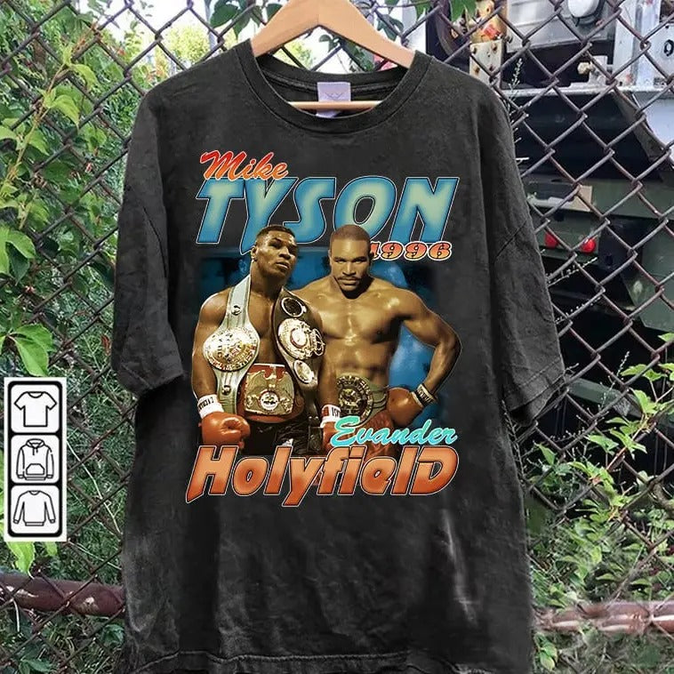 Vintage 90s Mike Tyson Kid Dynamite American - Adult & Kids T-Shirts, Sweatshirts & Hoodies apparel design preview 1