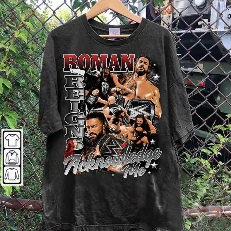Vintage 90s Roman Reigns American Professional - Adult & Kids T-Shirts, Sweatshirts & Hoodies apparel design preview 1