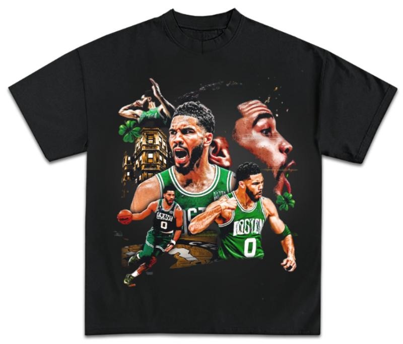 Vintage 90s Jayson Tatum A1 #B.Celticss Fan Menswear - Adult & Kids T-Shirts, Sweatshirts & Hoodies apparel design preview 1