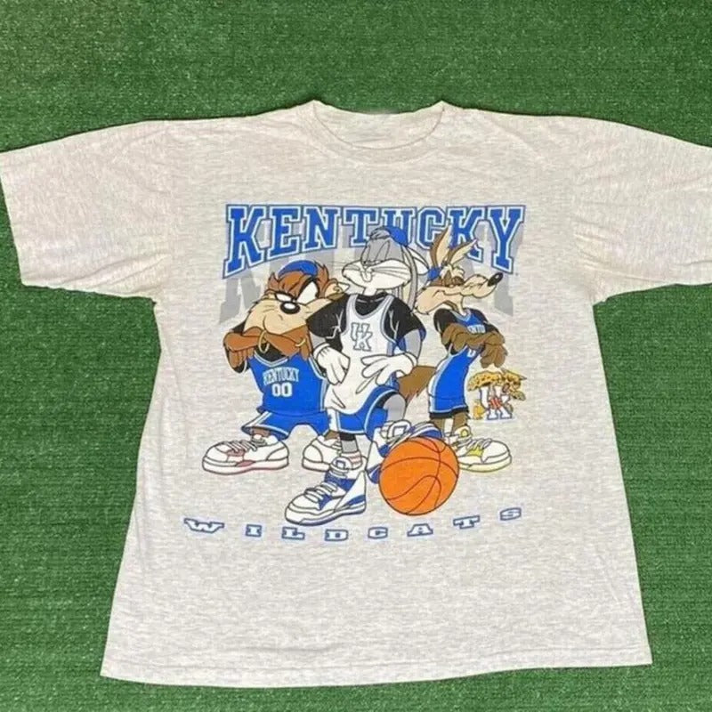 Vintage 90s Kentucky Wildcats Classic Cotton College - Adult & Kids T-Shirts, Sweatshirts & Hoodies apparel design preview 1