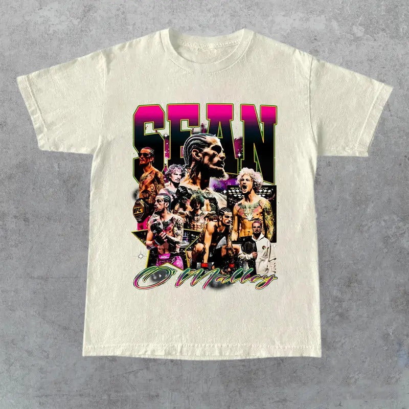 Vintage 90s Sean O'Malley UFC Suga - Adult & Kids T-Shirts, Sweatshirts & Hoodies apparel design preview 1